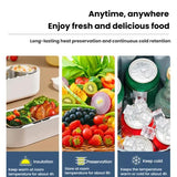 Thickened Bucket Insulated Bag Camping Picnic Insulated Crossbody Ice Bag Bento Lunch Bag