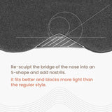 TRAELSKY Travel Airline Nap Blackout Sleeping Eye Mask