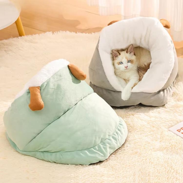 Slipper-Style Cat Ced Winter Warm Semi-Enclosed Thickened Mat, S, M, L