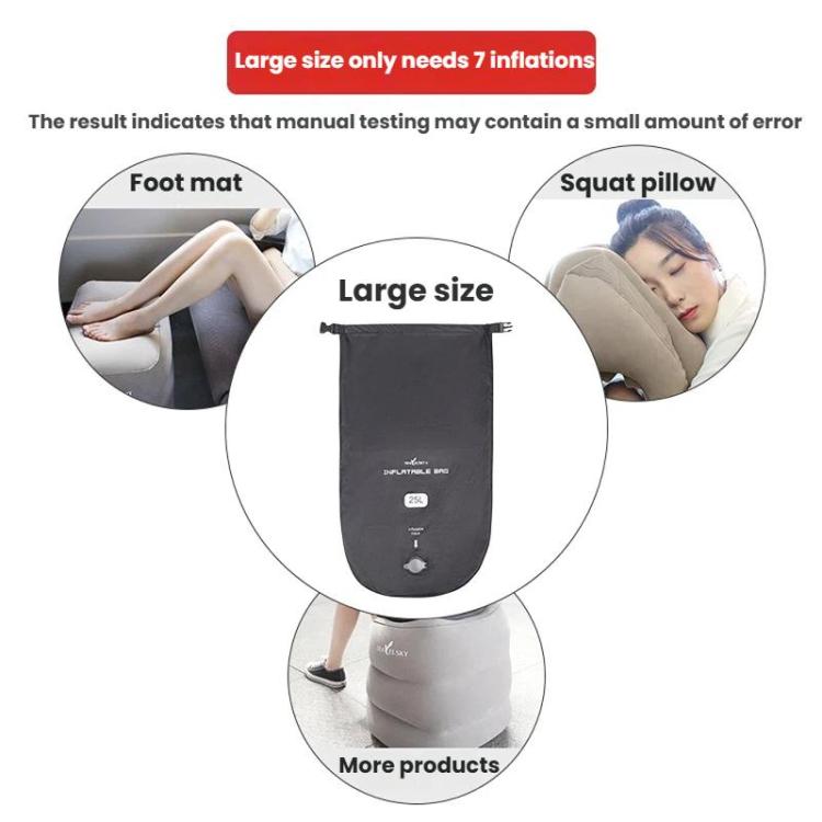 TRAELSKY  Waterproof Environmental Shopping Bag Organizer Inflatable 2 in 1 Inflatable Bag, Large