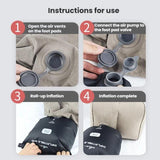 TRAELSKY  Waterproof Environmental Shopping Bag Organizer Inflatable 2 in 1 Inflatable Bag, Large