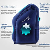 TRAELSKY Travel Airplane Inflatable Pillow Outdoor Lunch Pillow Portable Neck Inflatable Pillow, Gray, Navy, Gray With Pump Bag, Navy With Pump Bag