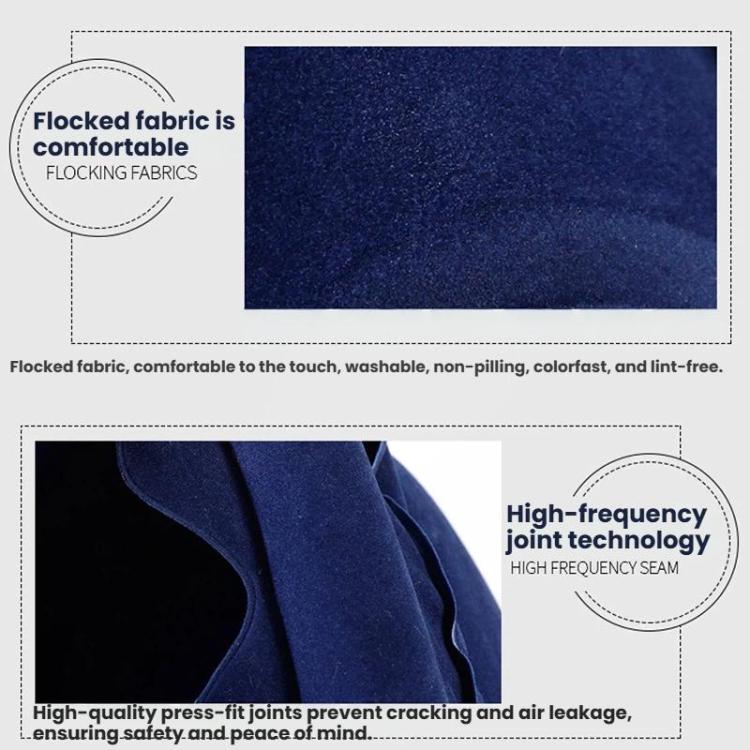 TRAELSKY Travel Airplane Inflatable Pillow Outdoor Lunch Pillow Portable Neck Inflatable Pillow, Gray, Navy, Gray With Pump Bag, Navy With Pump Bag