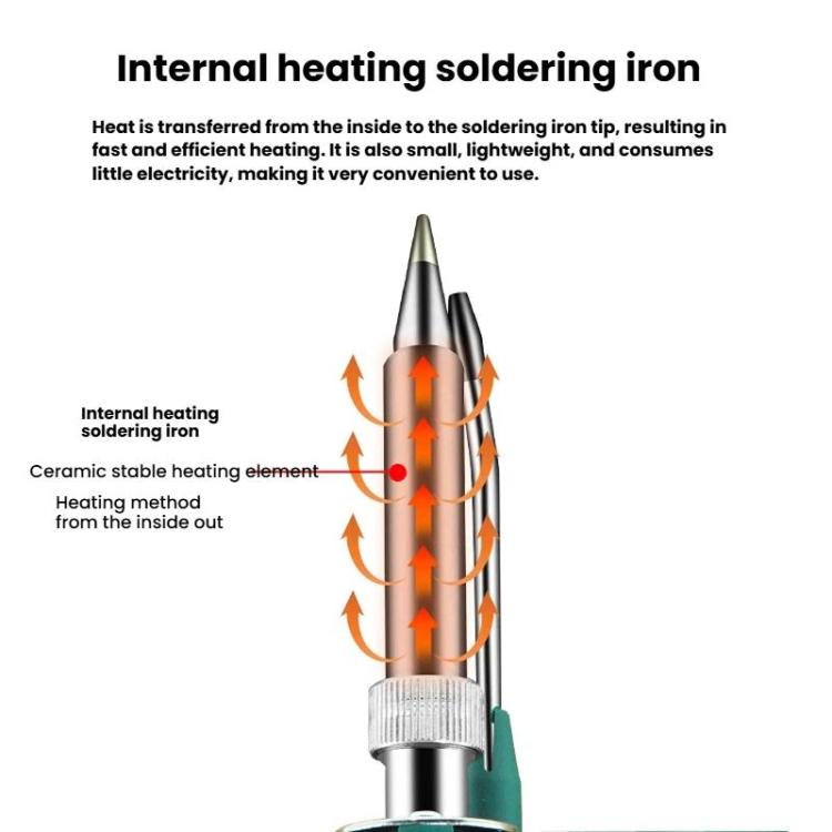 Internal Heating Soldering Iron With Auto Solder Feed Digital Temperature Display, 80W EU Plug, 80 US Plug, 120W EU Plug, 120W US Plug, 150W EU Plug, 150W US Plug, 200W EU Plug, 200W US Plug