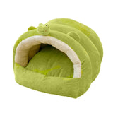 Thickened Warm Semi-Enclosed Cat Bed for Winter, 36x36x32cm, 48x40x38cm, 55x50x36cm