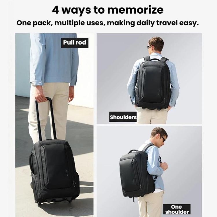 BANGE BG-8079 Multifunctional Large-Capacity Rolling Backpack Men Business Commuting Backpack