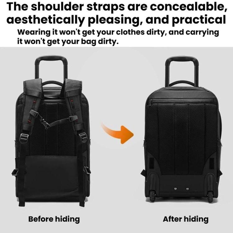 BANGE BG-8079 Multifunctional Large-Capacity Rolling Backpack Men Business Commuting Backpack