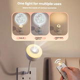USB Moon Projection Night Light with Flexible Hose Adjustable Ambient Lamp & Remote Control