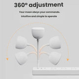 USB Moon Projection Night Light with Flexible Hose Adjustable Ambient Lamp & Remote Control