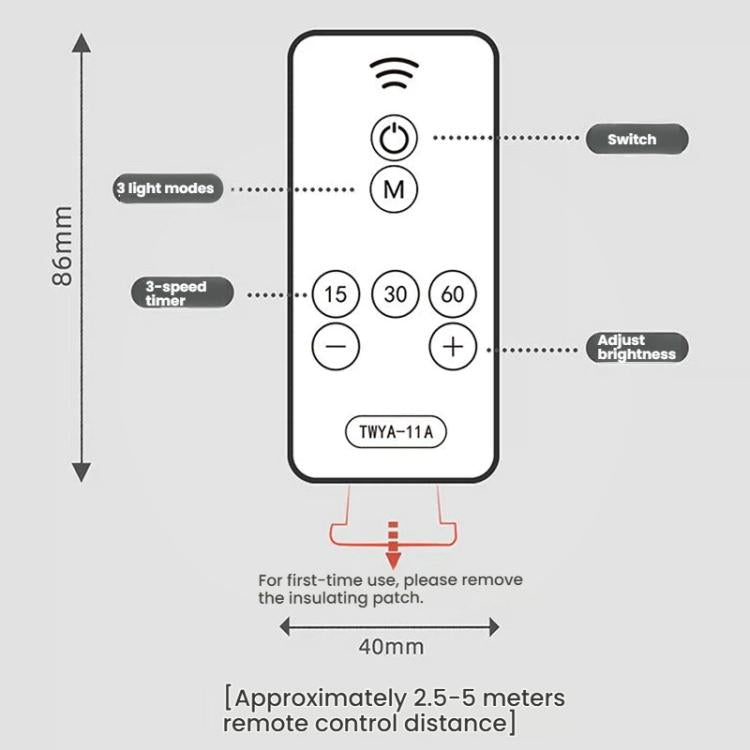USB Moon Projection Night Light with Flexible Hose Adjustable Ambient Lamp & Remote Control