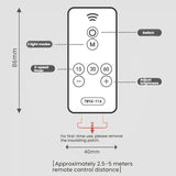 USB Moon Projection Night Light with Flexible Hose Adjustable Ambient Lamp & Remote Control