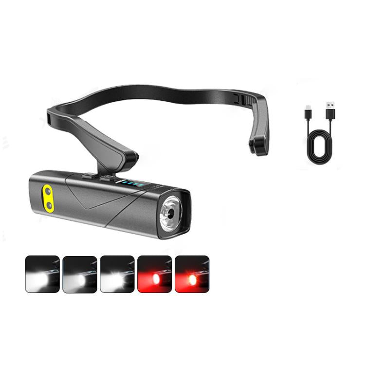 USB Rechargeable Outdoor Side-Hook Ear-Worn Dual-Light Source LED Headlamp, Standard Right Ear, Sensored Right Ear, Standard Left Ear, Sensored Left Ear