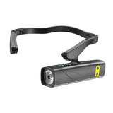 USB Rechargeable Outdoor Side-Hook Ear-Worn Dual-Light Source LED Headlamp, Standard Right Ear, Sensored Right Ear, Standard Left Ear, Sensored Left Ear