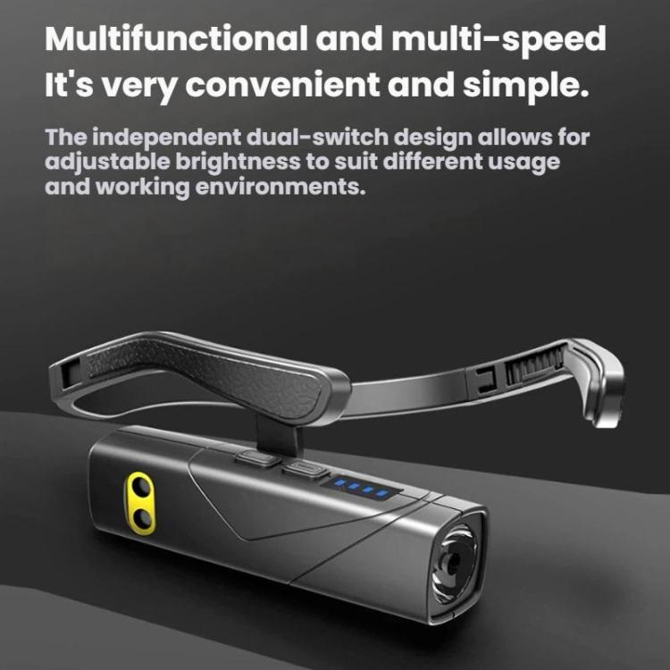 USB Rechargeable Outdoor Side-Hook Ear-Worn Dual-Light Source LED Headlamp, Standard Right Ear, Sensored Right Ear, Standard Left Ear, Sensored Left Ear