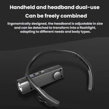 USB Rechargeable Outdoor Side-Hook Ear-Worn Dual-Light Source LED Headlamp, Standard Right Ear, Sensored Right Ear, Standard Left Ear, Sensored Left Ear