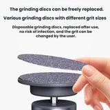 Waterproof Electric Pedicure With Multi-Speed Adjustable Foot File