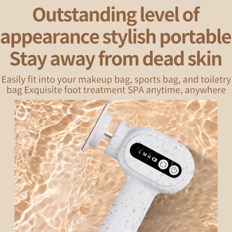 Pistol Grip Electric Callus Remover With LCD Screen Rechargeable 6 Speed Settings Portable Pedicure Tool