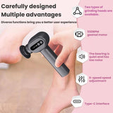 Pistol Grip Electric Callus Remover With LCD Screen Rechargeable 6 Speed Settings Portable Pedicure Tool