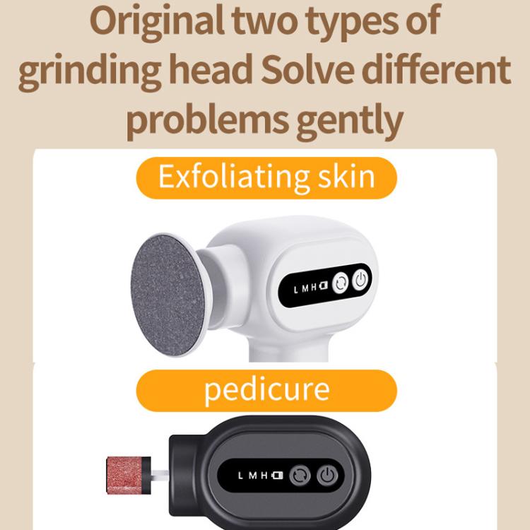 Pistol Grip Electric Callus Remover With LCD Screen Rechargeable 6 Speed Settings Portable Pedicure Tool