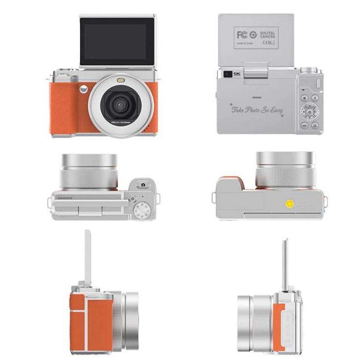 5K Flip Screen Dual Lens With Beauty Digital Camera