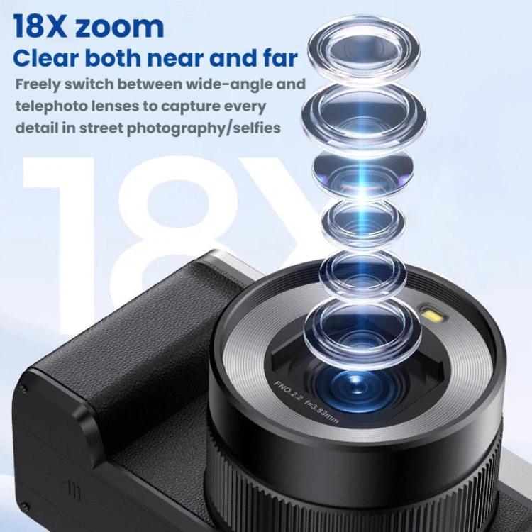 5K Flip Screen Dual Lens With Beauty Digital Camera