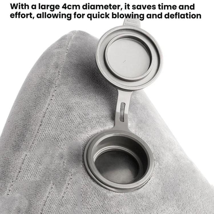 Travel H-shaped Inflatable Pillow Car Long-distance Airplane Nap Neck Pillow, With Hat Navy, With Hat Gray, With Hat Khaki, Pink, Navy, Gray