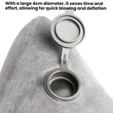 Travel H-shaped Inflatable Pillow Car Long-distance Airplane Nap Neck Pillow, With Hat Navy, With Hat Gray, With Hat Khaki, Pink, Navy, Gray