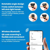 2D Ring Bluetooth Scanner Mini Wireless Barcode Scanner For Warehouse Logistics, Z01D