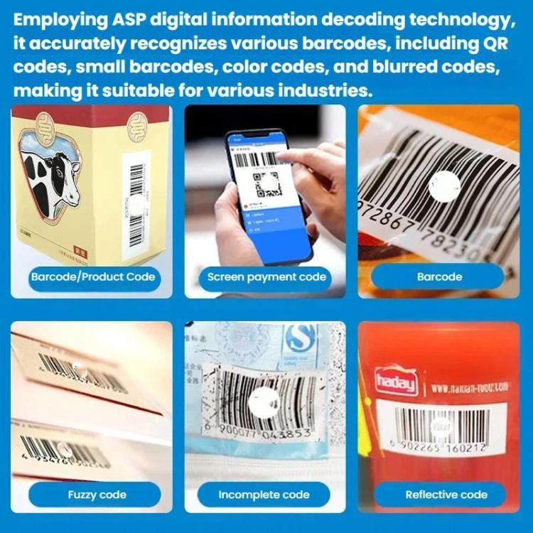 2D Ring Bluetooth Scanner Mini Wireless Barcode Scanner For Warehouse Logistics, Z01D