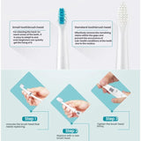 Replacement Toothbrush Heads For Panasonic Electric Toothbrush Models EW-DM71/EW-DM711/EW-DM712/EW-PDM7B/EW-DM31 & More, 2pcs WEW0971, 2pcs WEW0972
