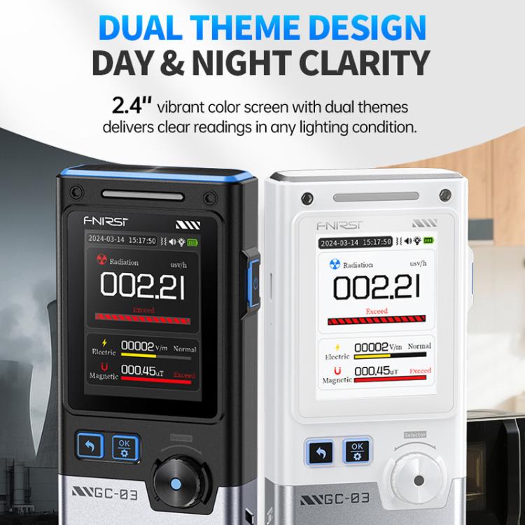 FNIRSI GC-03 3 In 1Electromagnetic Nuclear Radiation Detector For Seafood Environmental Use