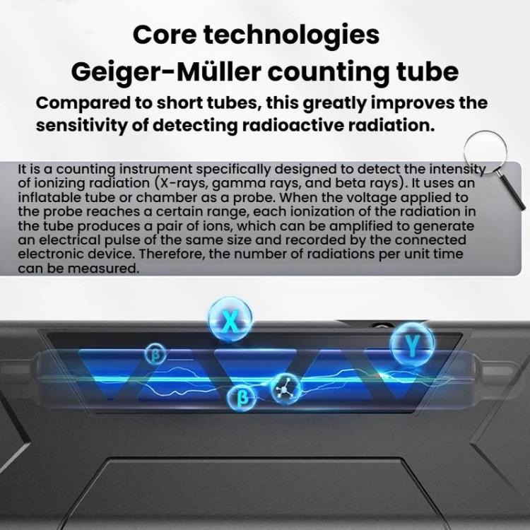 FNIRSI GC-03 3 In 1Electromagnetic Nuclear Radiation Detector For Seafood Environmental Use