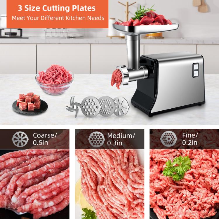 Stainless Steel Electric Meat Grinder Sausage Stuffer Home Use Mincer Machine, EU Plug, US Plug