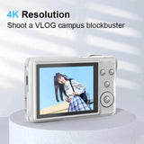 CDF6 Entry-Level Digital Camera With 64MP Photo & 4K Video Auto Focus, 2.8-Inch LCD Screen, Built-In Flash