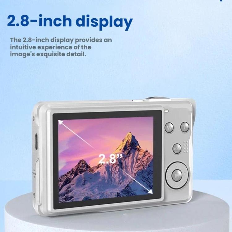 CDF6 Entry-Level Digital Camera With 64MP Photo & 4K Video Auto Focus, 2.8-Inch LCD Screen, Built-In Flash