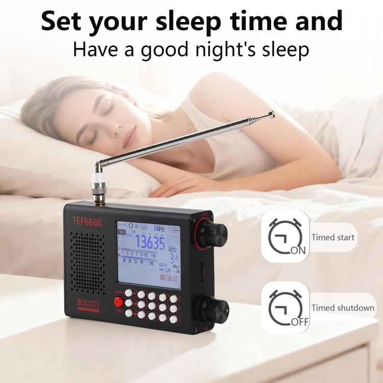 BULOTI TEF6686 Touch Screen Full Band High Sensitivity FM Radio