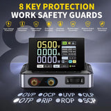 FNIRSI DPS-150 CNC DC Adjustable Regulated Power Supply High-Power Portable Power Supply Upper Computer, Standard, High US Plug, High EU Plug