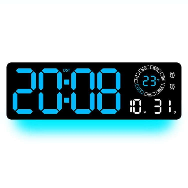 Night Glow Living Room Wall Clock Simple LED Digital Clock