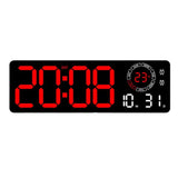 Night Glow Living Room Wall Clock Simple LED Digital Clock