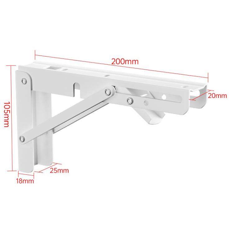2pcs Foldable Triangle Bracket Wall-Mounted Storage Shelf Shelf Bracket, White 20cm, White 25cm, White 30cm, White 35cm, White 40cm, White 45cm, White 50cm, Black 20cm, Black 25cm, Black 30cm, Black 35cm, Black 40cm, Black 45cm, Black 50cm             ...