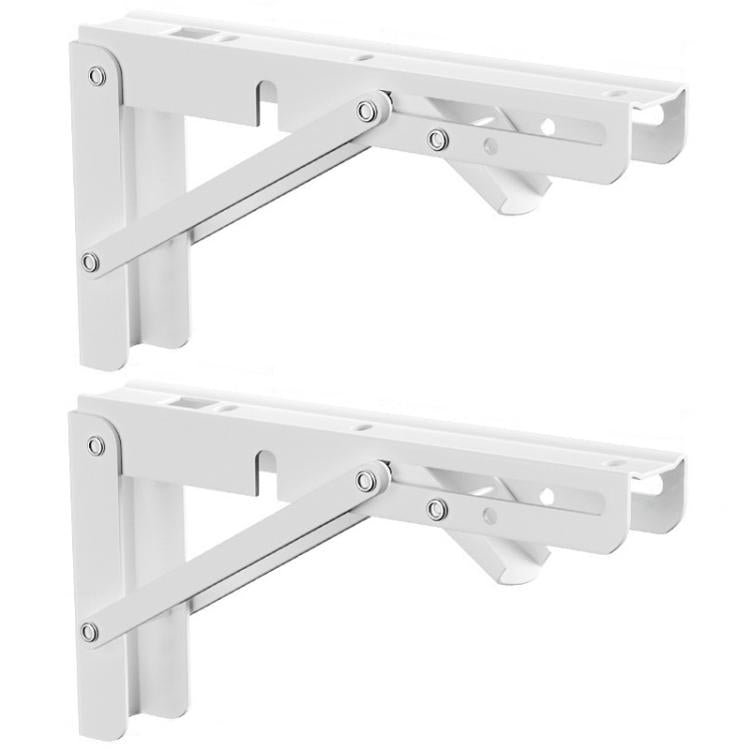 2pcs Foldable Triangle Bracket Wall-Mounted Storage Shelf Shelf Bracket, White 20cm, White 25cm, White 30cm, White 35cm, White 40cm, White 45cm, White 50cm, Black 20cm, Black 25cm, Black 30cm, Black 35cm, Black 40cm, Black 45cm, Black 50cm             ...