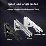 2pcs Foldable Triangle Bracket Wall-Mounted Storage Shelf Shelf Bracket, White 20cm, White 25cm, White 30cm, White 35cm, White 40cm, White 45cm, White 50cm, Black 20cm, Black 25cm, Black 30cm, Black 35cm, Black 40cm, Black 45cm, Black 50cm             ...