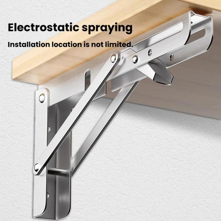 2pcs Foldable Triangle Bracket Wall-Mounted Storage Shelf Shelf Bracket, White 20cm, White 25cm, White 30cm, White 35cm, White 40cm, White 45cm, White 50cm, Black 20cm, Black 25cm, Black 30cm, Black 35cm, Black 40cm, Black 45cm, Black 50cm             ...