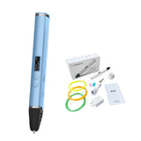 3D Printing Pen Kit With Detachable Body, HD OLED Screen & Precise Temperature Control – 3-Speed Adjustable, Without Plug, US Plug, EU Plug