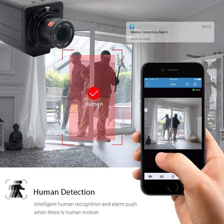 Vanxse 4MP Ultra HD 4mm Lens PoE Network Camera, NX04