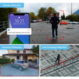 Vanxse 4MP Ultra-HD 6-12mm Zoom Lens Network PoE Camera, NXS612