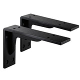 2pcs Triangle Support Bracket Wall-Mounted Right-Angle Iron Bracket, 14.5cm Black, 19cm Black, 24cm Black, 29.2cm Black, 34.3cm Black, 39.2cm Black, 44.3cm Black, 14.5cm White, 19cm White, 24cm White, 29.2cm White, 34.3cm White, 39.2cm White, 44.3cm White