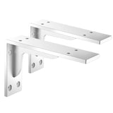 2pcs Triangle Support Bracket Wall-Mounted Right-Angle Iron Bracket, 14.5cm Black, 19cm Black, 24cm Black, 29.2cm Black, 34.3cm Black, 39.2cm Black, 44.3cm Black, 14.5cm White, 19cm White, 24cm White, 29.2cm White, 34.3cm White, 39.2cm White, 44.3cm White