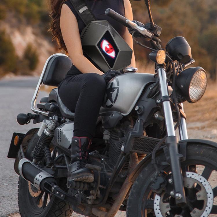 LED Illuminated Shoulder Bag Outdoor Water-Repellent Motorcycle Bag