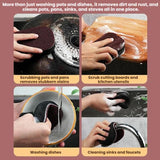 5pcs /Set Household Rust Remover Pot Cleaner Black Grime Diamond Abrasive Sponge Brush, 5pcs /Set